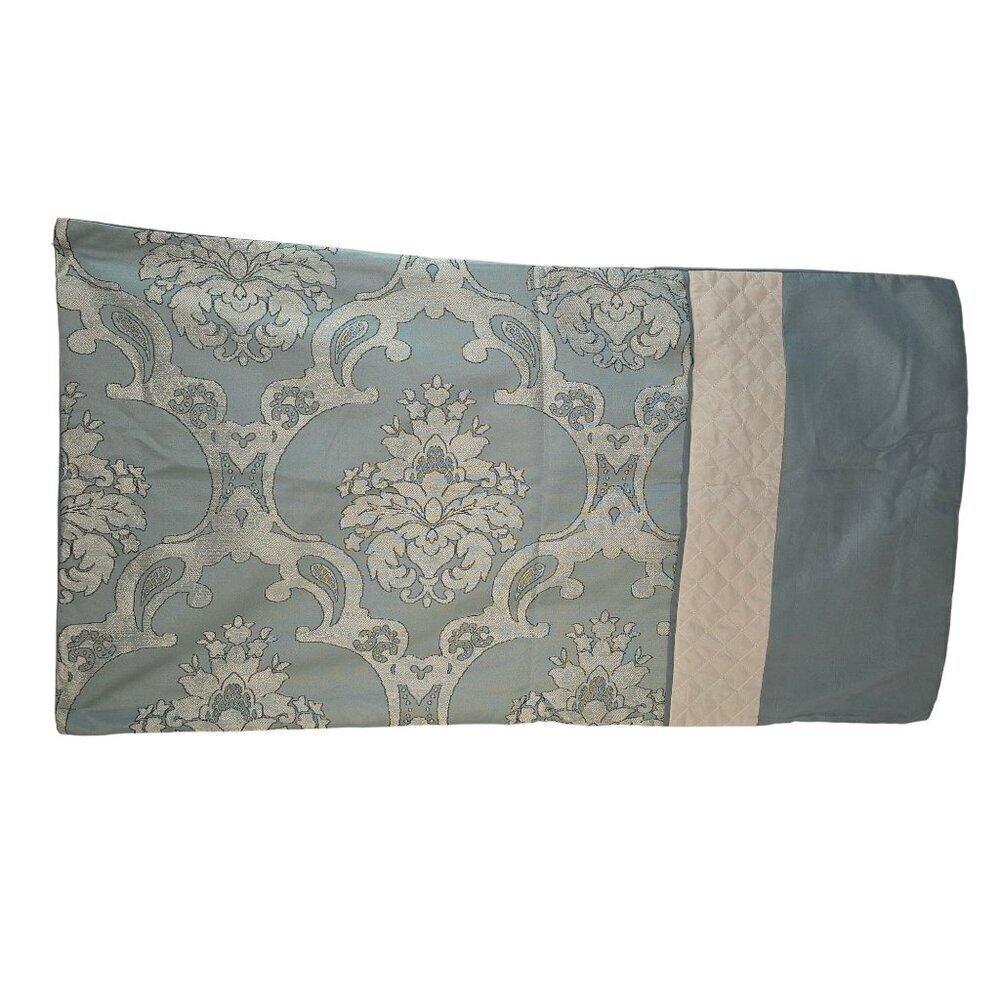 Riverbrook Home Julietta Jacquard King Pillowcase Cover Aqua Replacement NEW